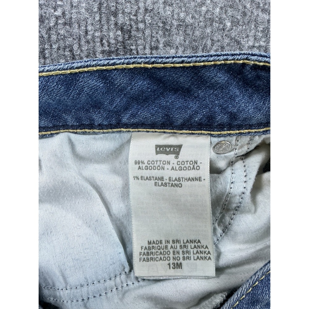 Levis Bold Curve Low Rise Bootcut Skinny Jeans Blue Denim Womens 13M 30x31 - Picture 7 of 8